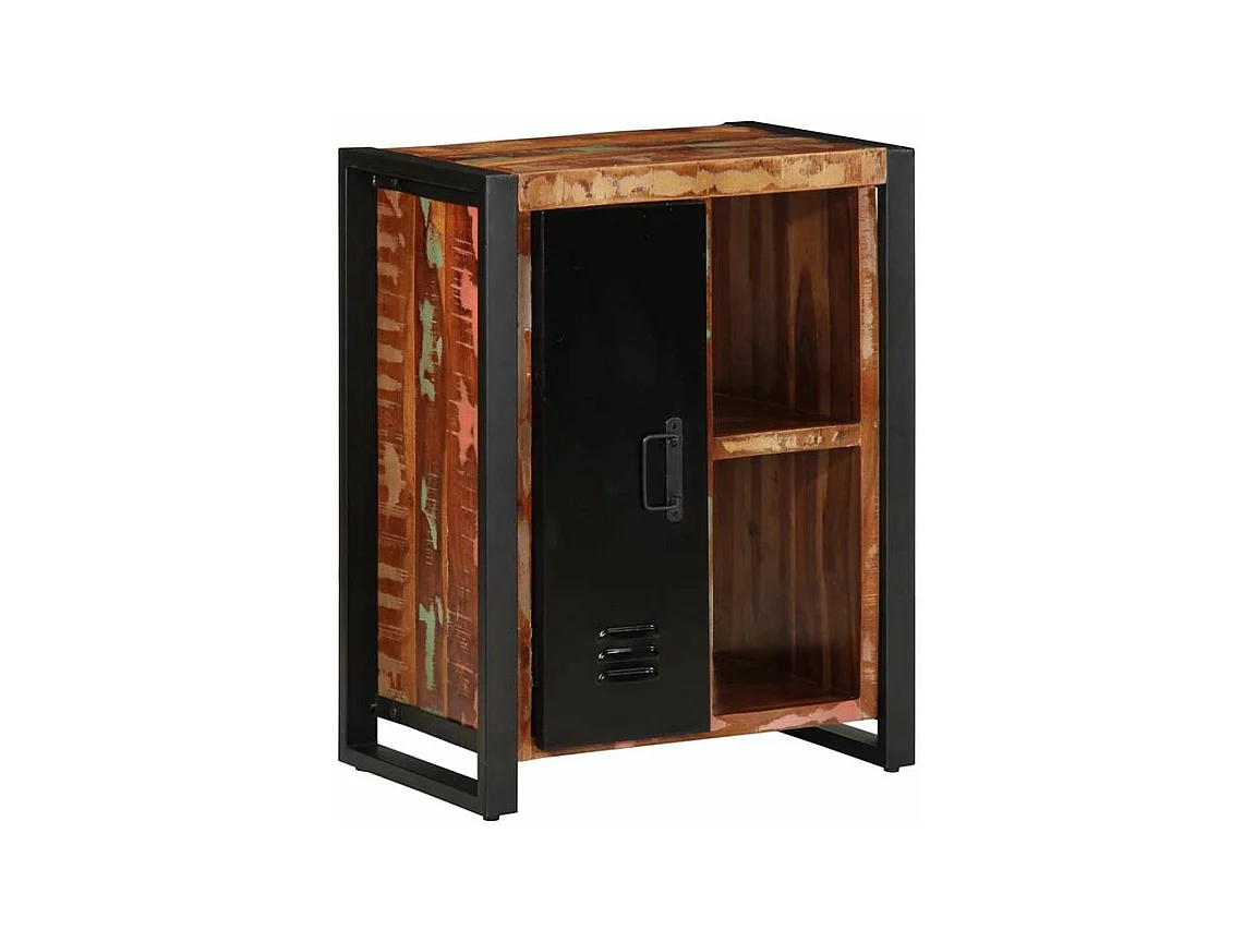 Buffet multicolore 55x35x70 bois massif récupération