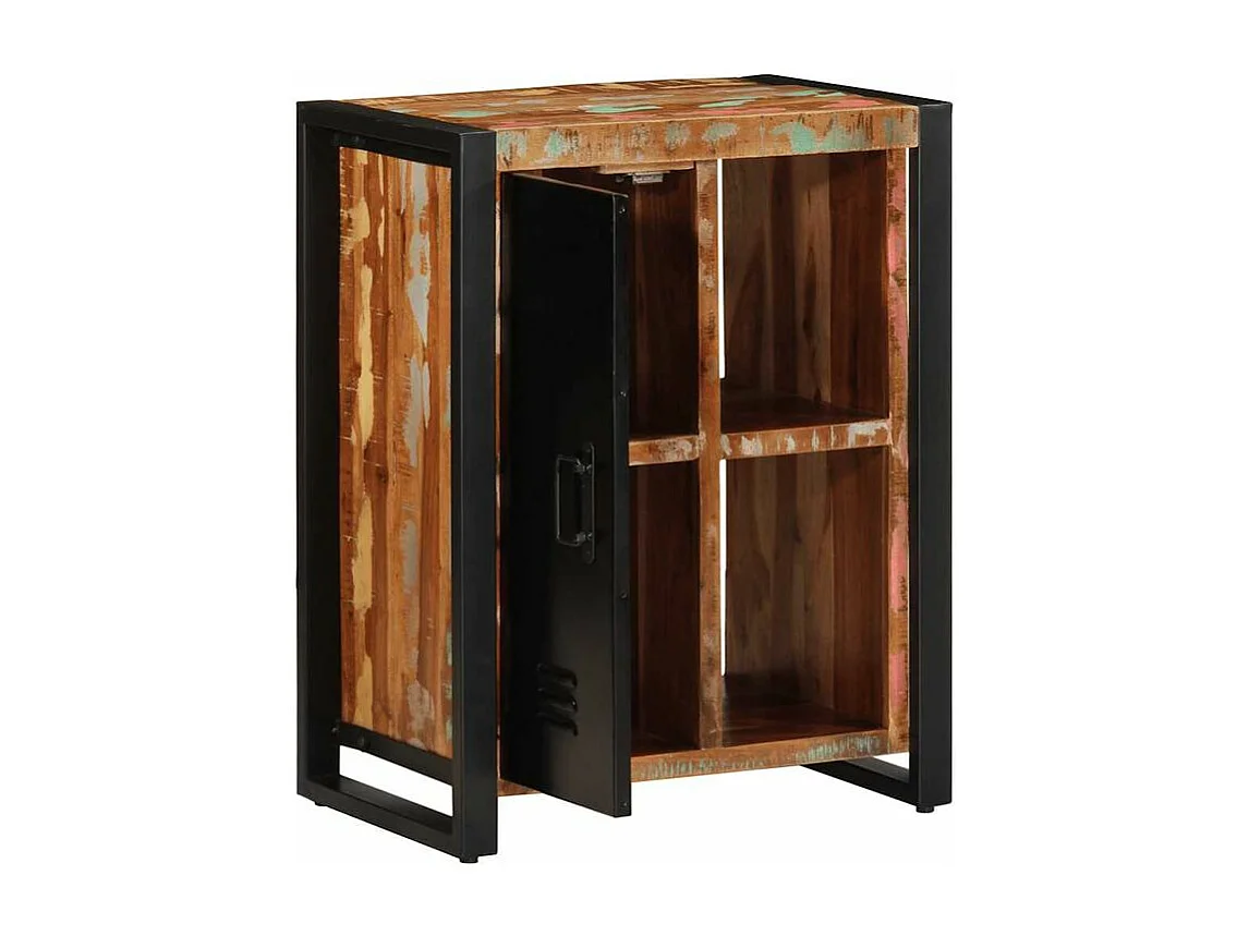 Buffet multicolore 55x35x70 bois massif récupération