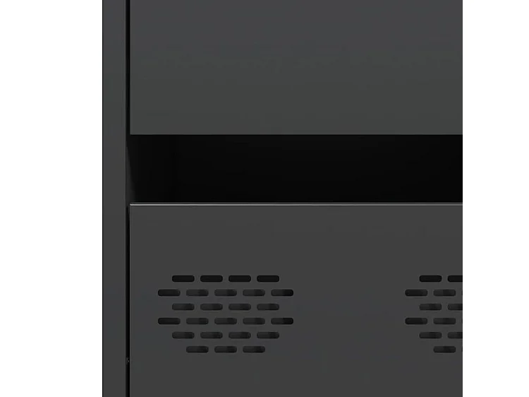 Buffet noir 35x39x73,5 acier laminé à froid