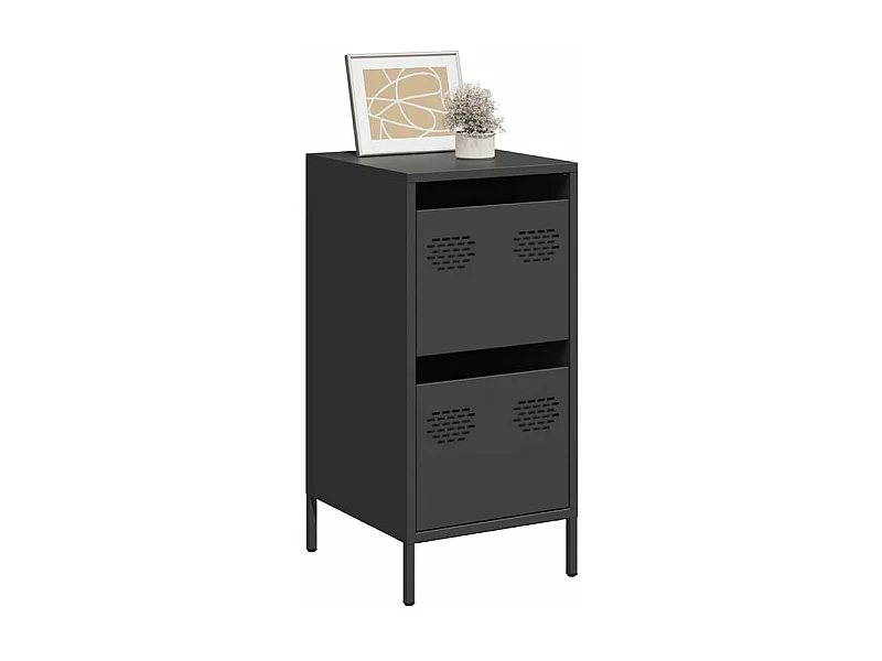 Buffet noir 35x39x73,5 acier laminé à froid