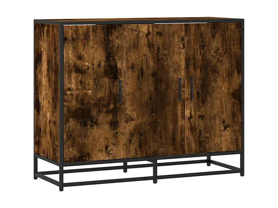 Buffet chêne fumé 94x35x76 bois d'ingénierie