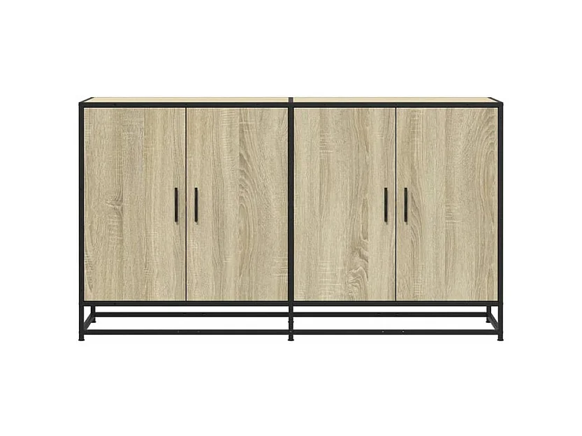Buffet chêne sonoma 134x35x76 bois d'ingénierie