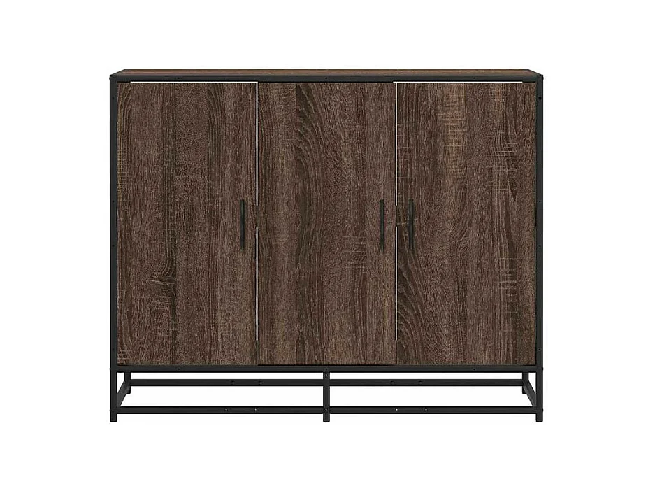 Buffet chêne marron 94x35x76 bois d'ingénierie