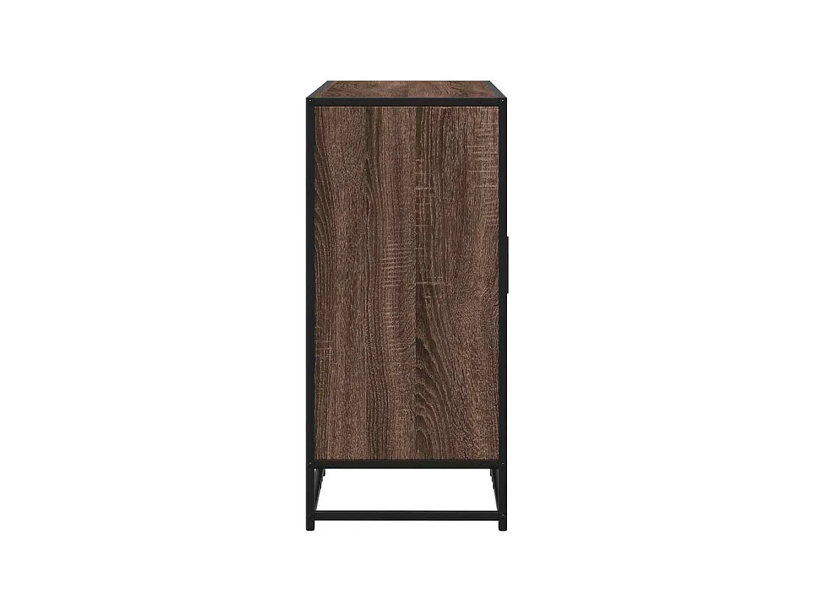Buffet chêne marron 94x35x76 bois d'ingénierie