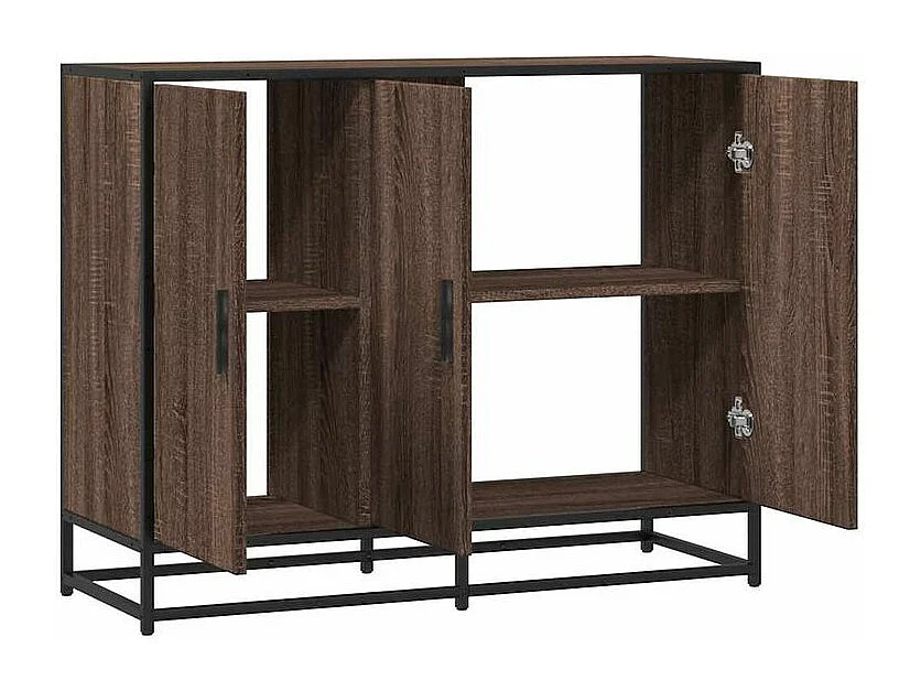 Buffet chêne marron 94x35x76 bois d'ingénierie