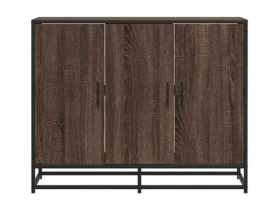 Buffet chêne marron 94x35x76 bois d'ingénierie