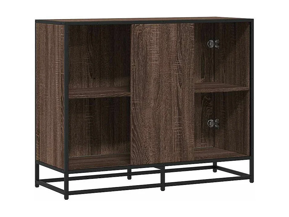 Buffet chêne marron 94x35x76 bois d'ingénierie