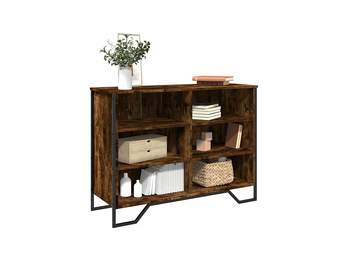 Buffet chêne fumé 101x35,5x74,5 bois d'ingénierie