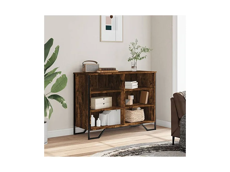 Buffet chêne fumé 101x35,5x74,5 bois d'ingénierie