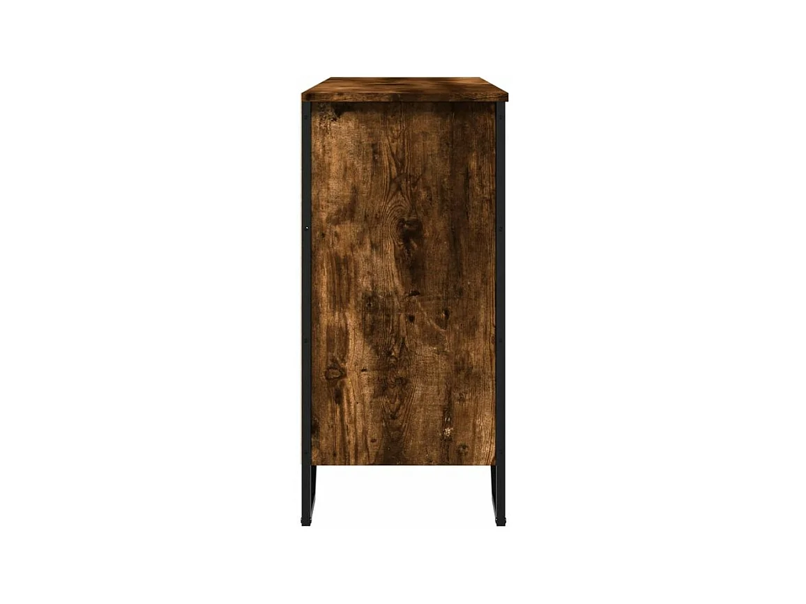 Buffet chêne fumé 101x35,5x74,5 bois d'ingénierie