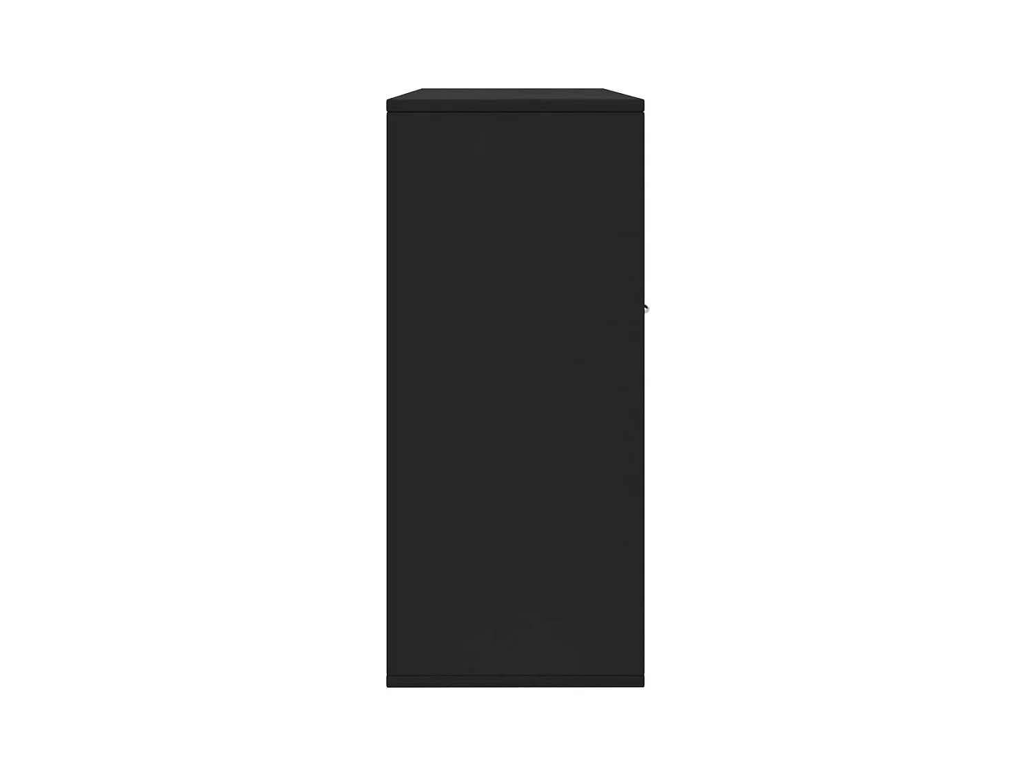 Petit buffet 3 portes et 1 tiroir Homa L 88cm - Gamme intemporelle-Couleur Noir