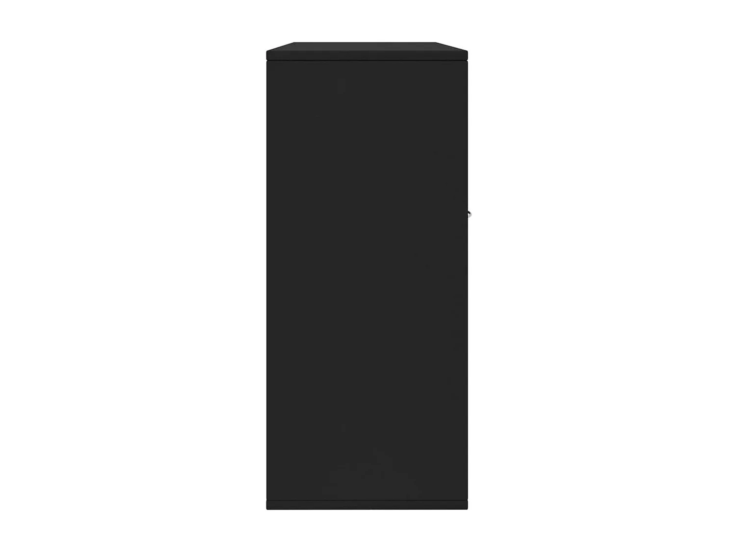 Petit buffet 3 portes et 1 tiroir Homa L 88cm - Gamme intemporelle-Couleur Noir