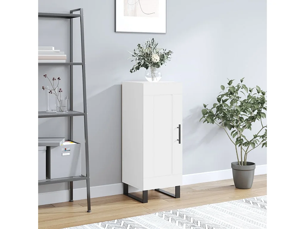 Buffet blanc 34,5x34x90 bois d'ingénierie