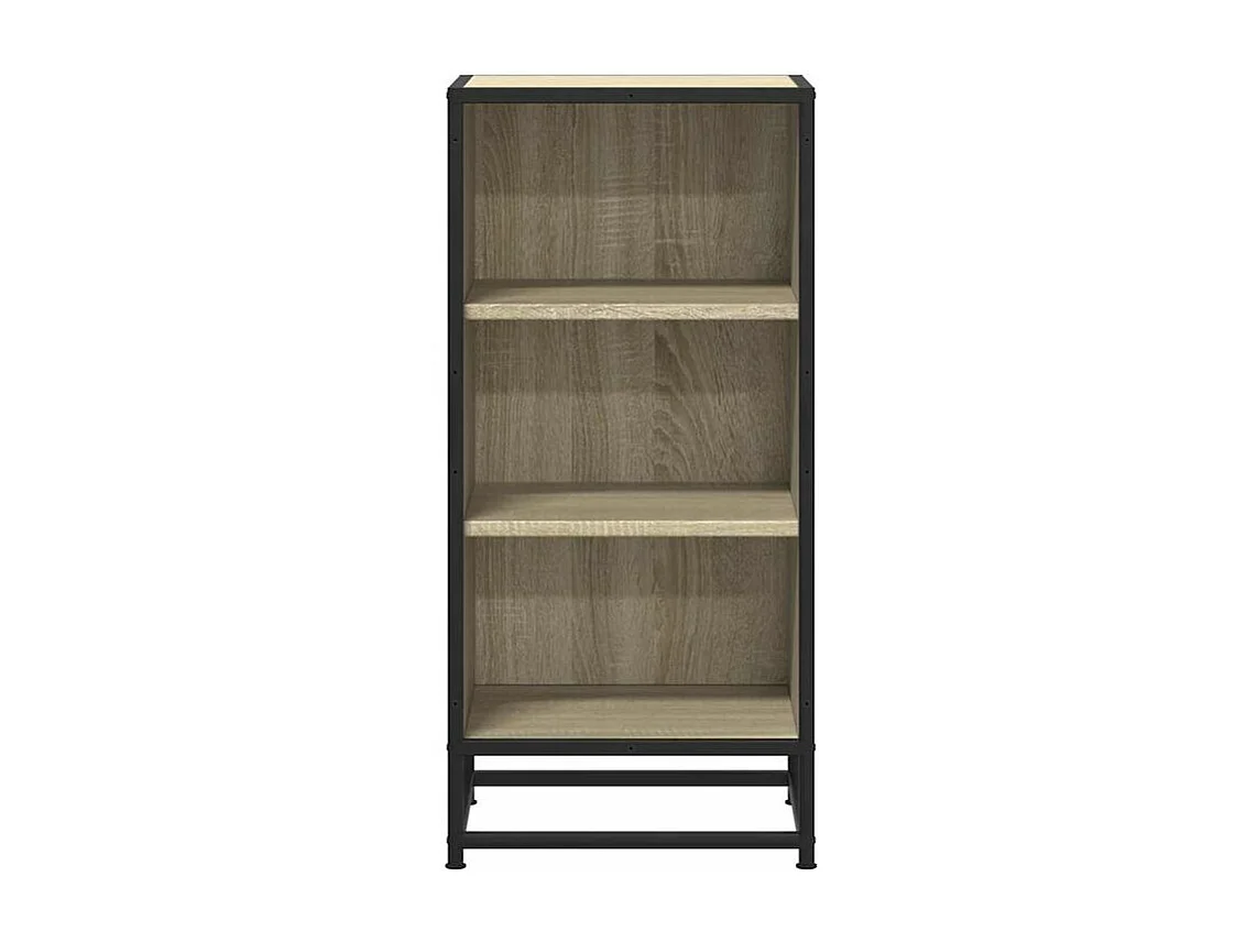 Buffet chêne sonoma 35,5x35x76 bois d'ingénierie et métal