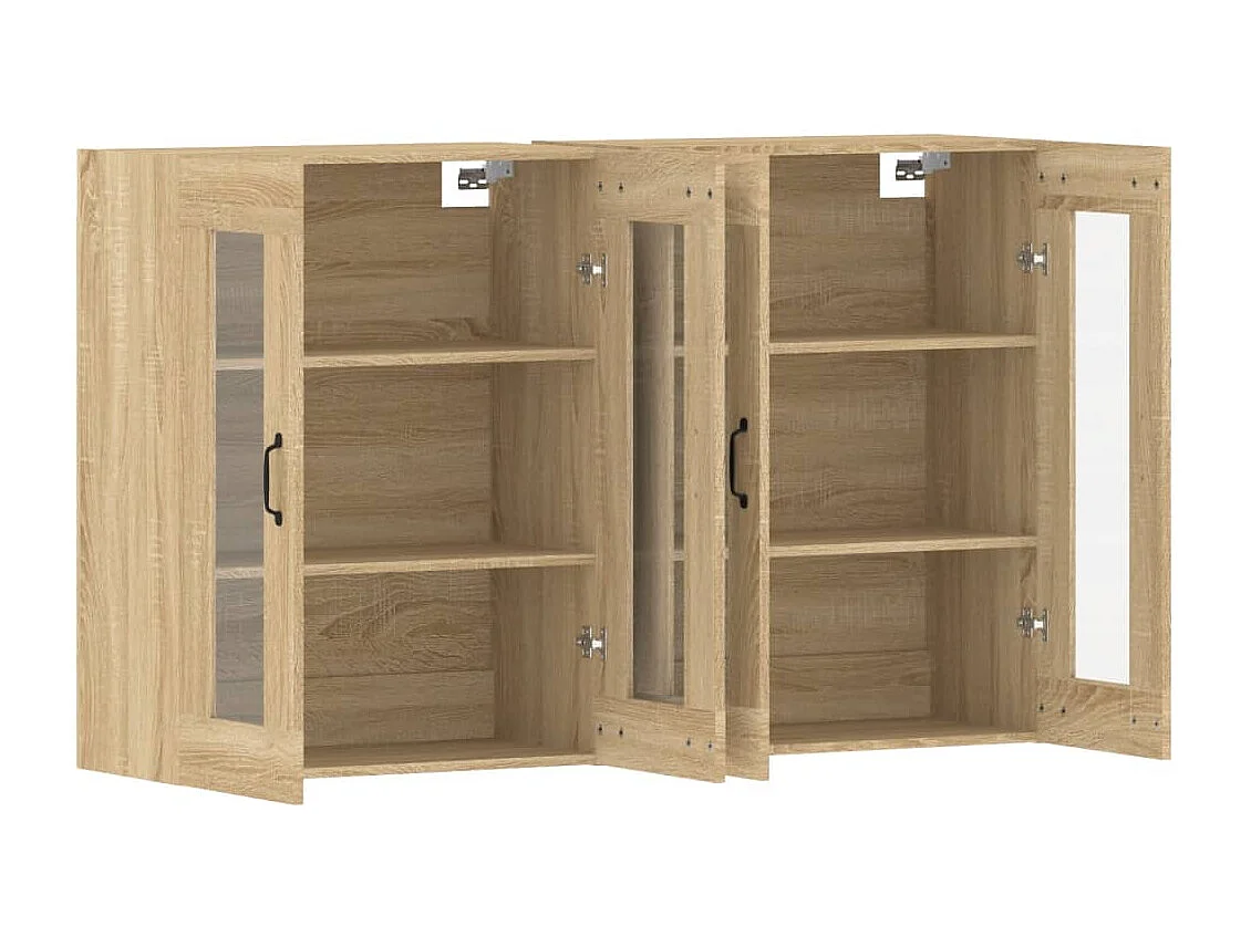 Armoires murales 2 pcs chêne sonoma bois d'ingénierie