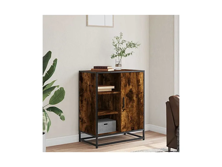 Buffet chêne fumé 62x35x76 bois d'ingénierie