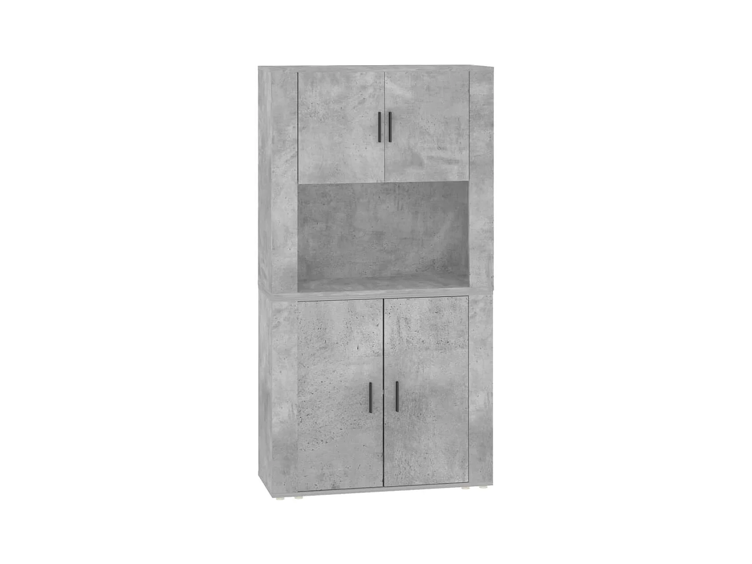 Buffet haut Gris béton Bois d'ingénierie