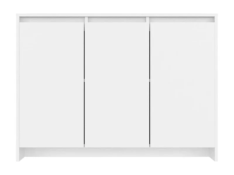 Petit buffet 3 portes 102cm – Modèle Kaola-Couleur Blanc