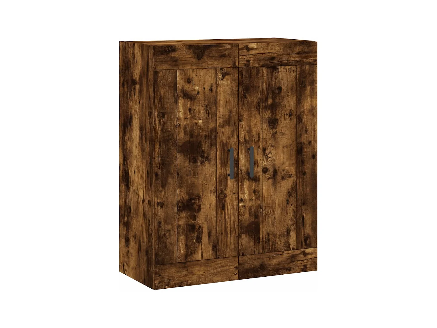 Armoire murale chêne fumé 69,5x34x90 bois d'ingénierie