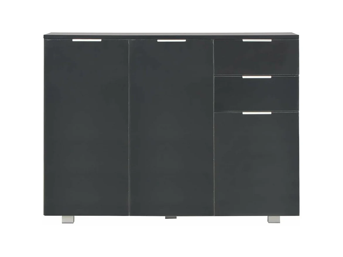 Buffet Noir brillant 107 x 35x76