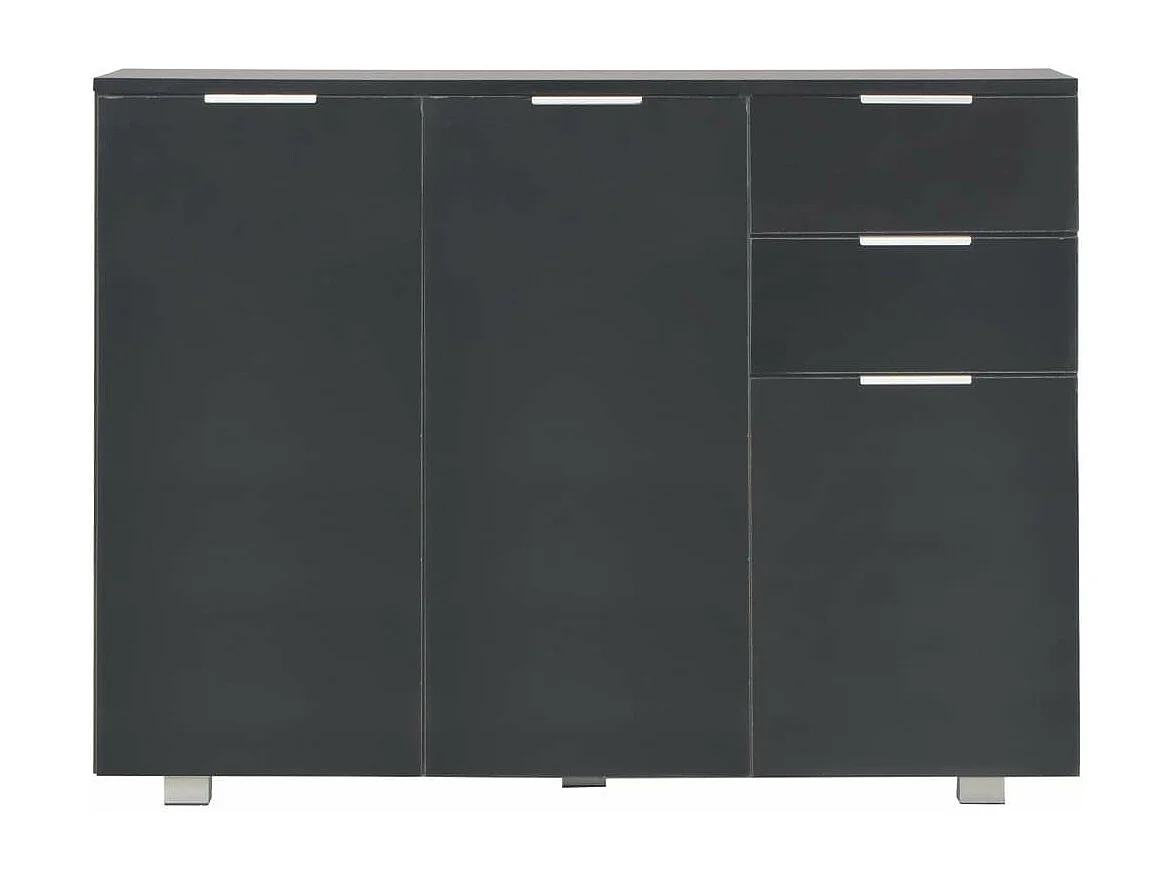 Buffet Noir brillant 107 x 35x76