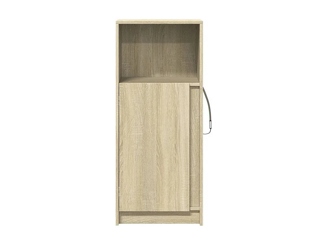 Buffet avec LED chêne sonoma 42,5x34x100 bois d'ingénierie