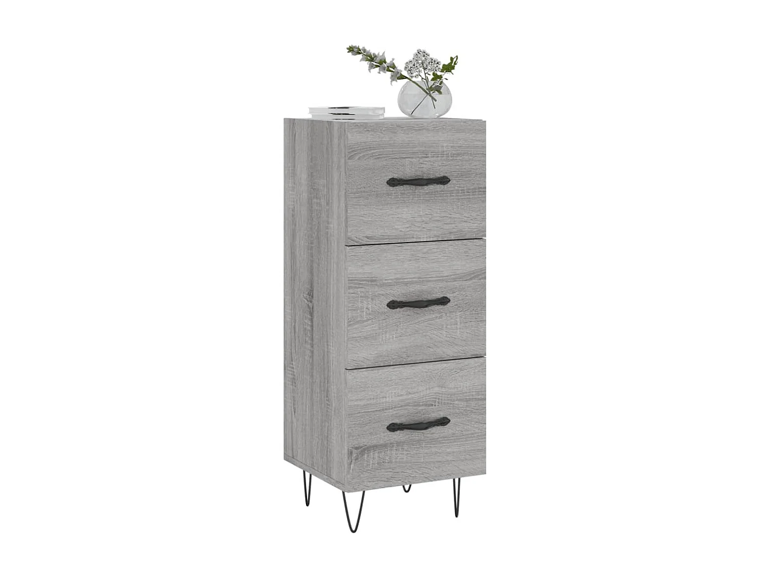 Buffet Sonoma gris 34,5x34x90 Bois d'ingénierie
