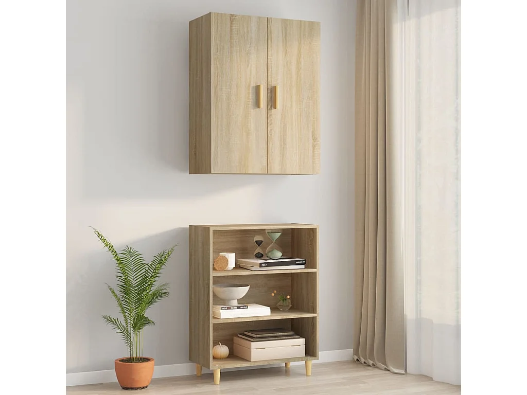 Armoire murale suspendue Chêne sonoma 69,5x34x90