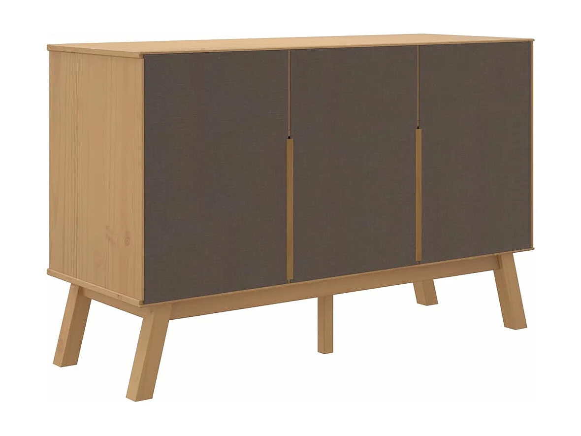 Buffet OLDEN marron 114x43x73,5 bois massif de pin