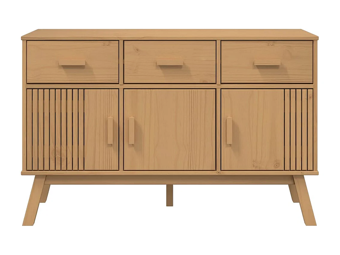 Buffet OLDEN marron 114x43x73,5 bois massif de pin
