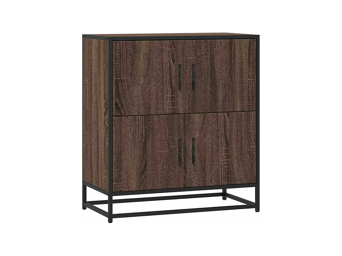 Buffet chêne marron 68x35x76 bois d'ingénierie