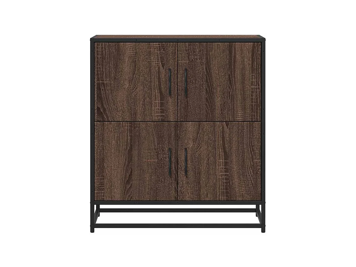 Buffet chêne marron 68x35x76 bois d'ingénierie