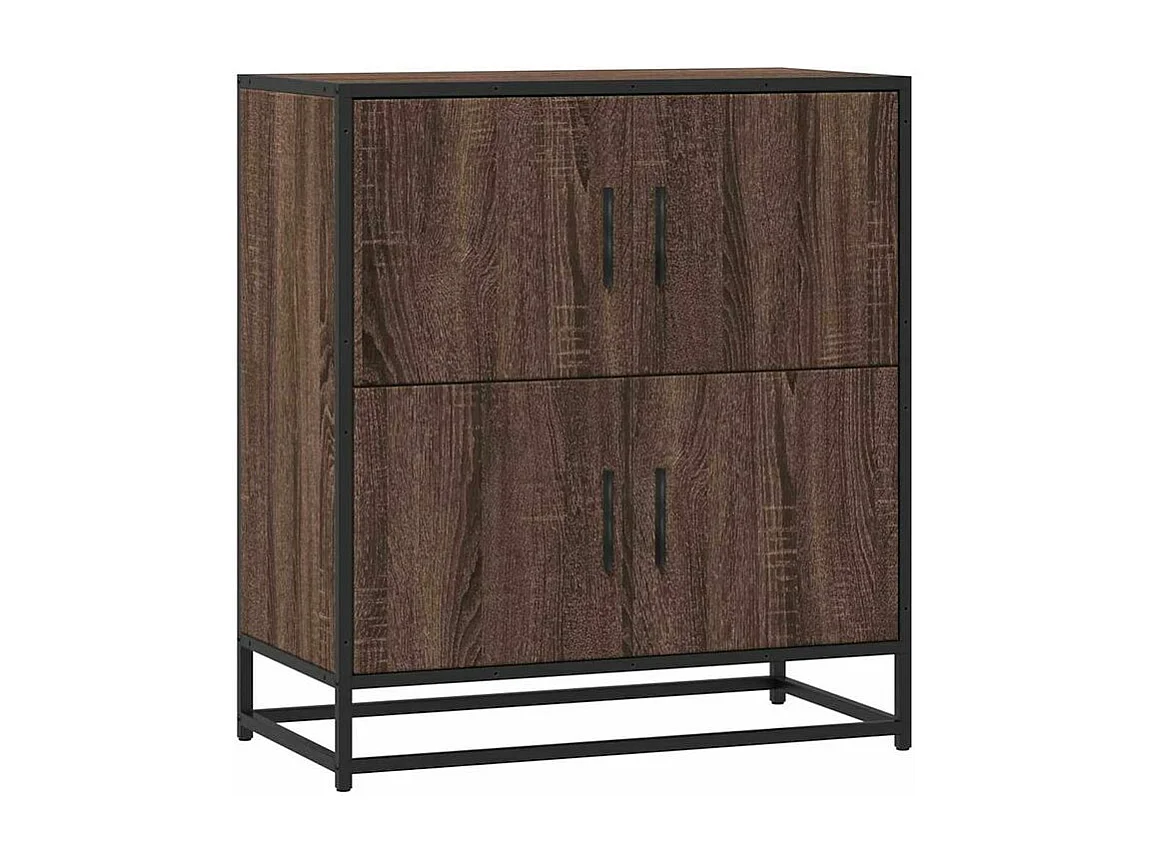 Buffet chêne marron 68x35x76 bois d'ingénierie