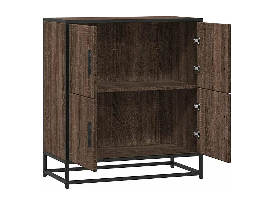 Buffet chêne marron 68x35x76 bois d'ingénierie