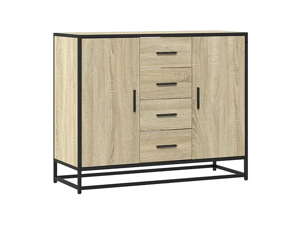 Buffet chêne sonoma 92x35x76 bois d'ingénierie