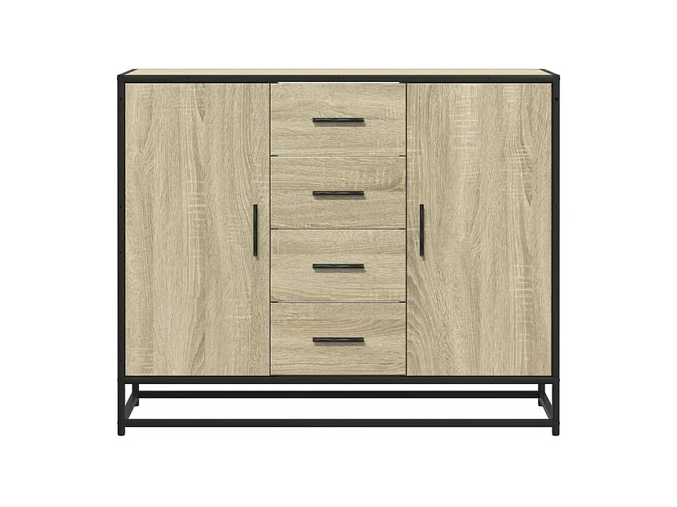 Buffet chêne sonoma 92x35x76 bois d'ingénierie
