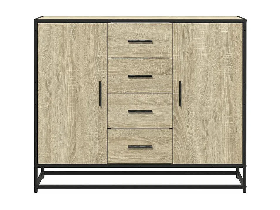 Buffet chêne sonoma 92x35x76 bois d'ingénierie