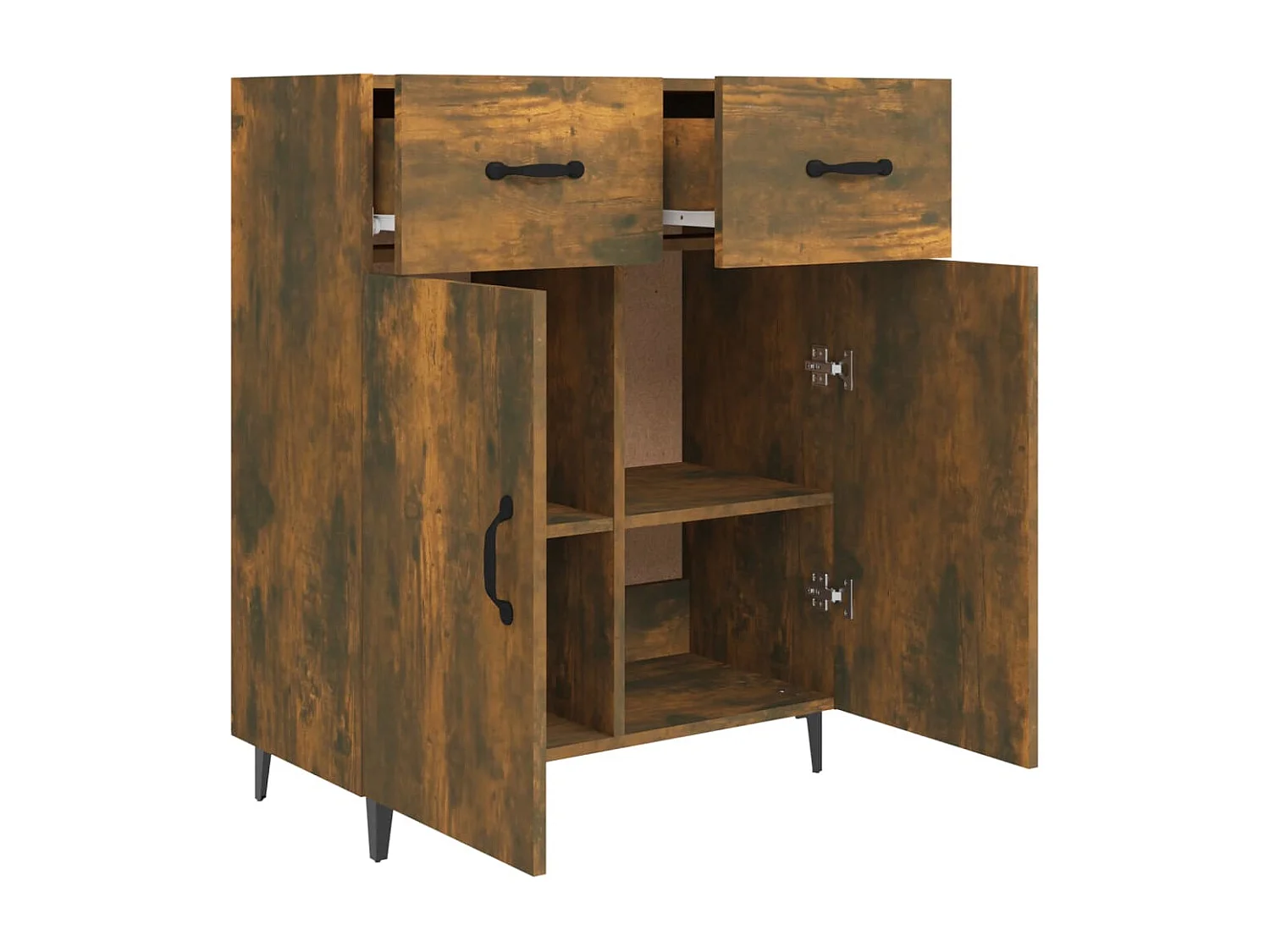 Buffet Chêne fumé 69,5x34x90 Bois d'ingénierie