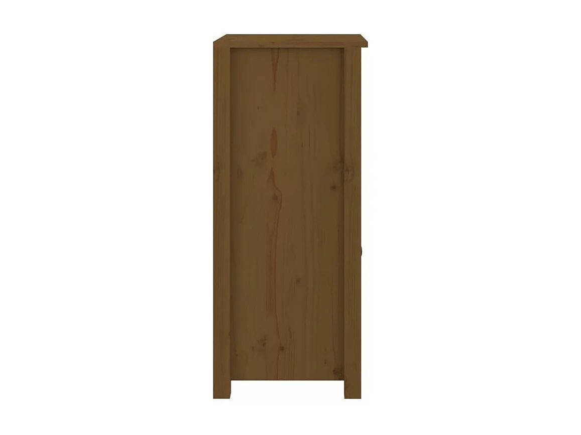 Buffet marron miel 40x35x80 bois massif de pin