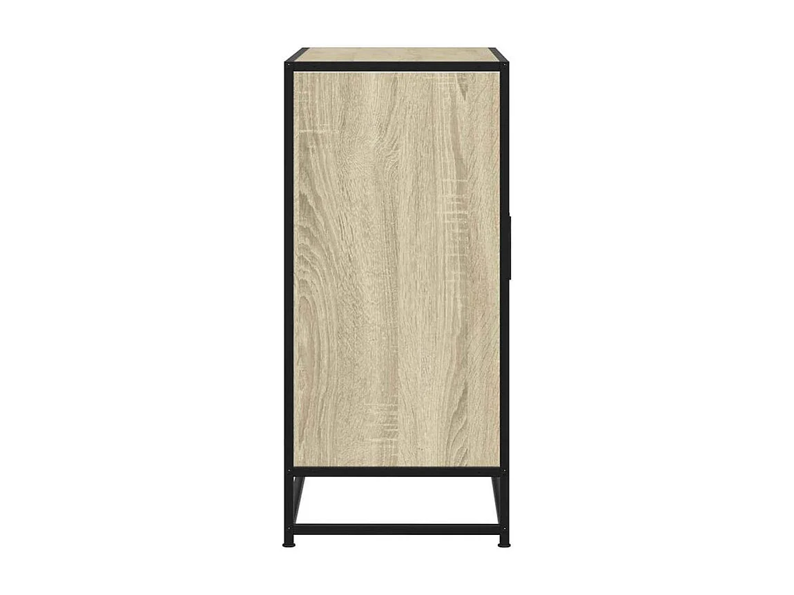Buffet chêne sonoma 68x35x76 bois d'ingénierie et métal