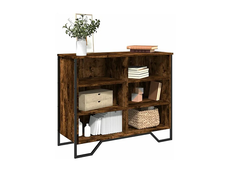 Buffet chêne fumé 91x35,5x74,5 bois d'ingénierie