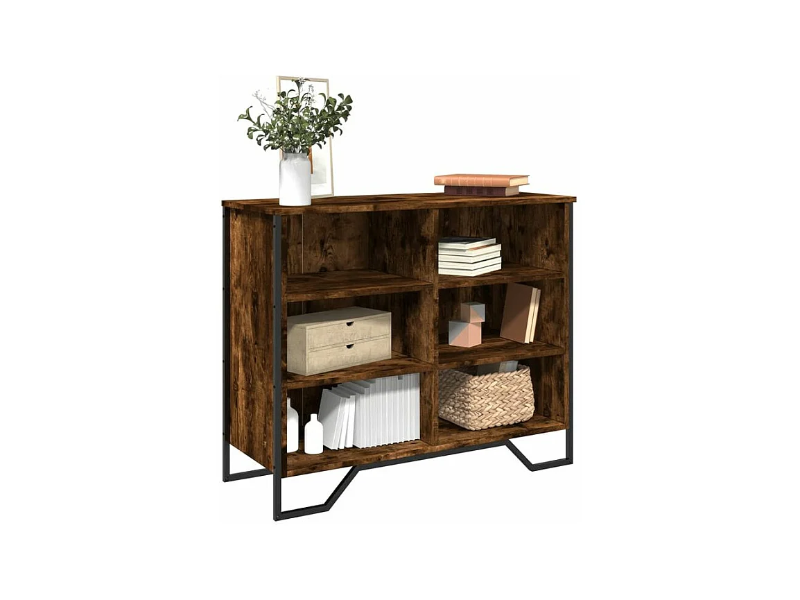 Buffet chêne fumé 91x35,5x74,5 bois d'ingénierie