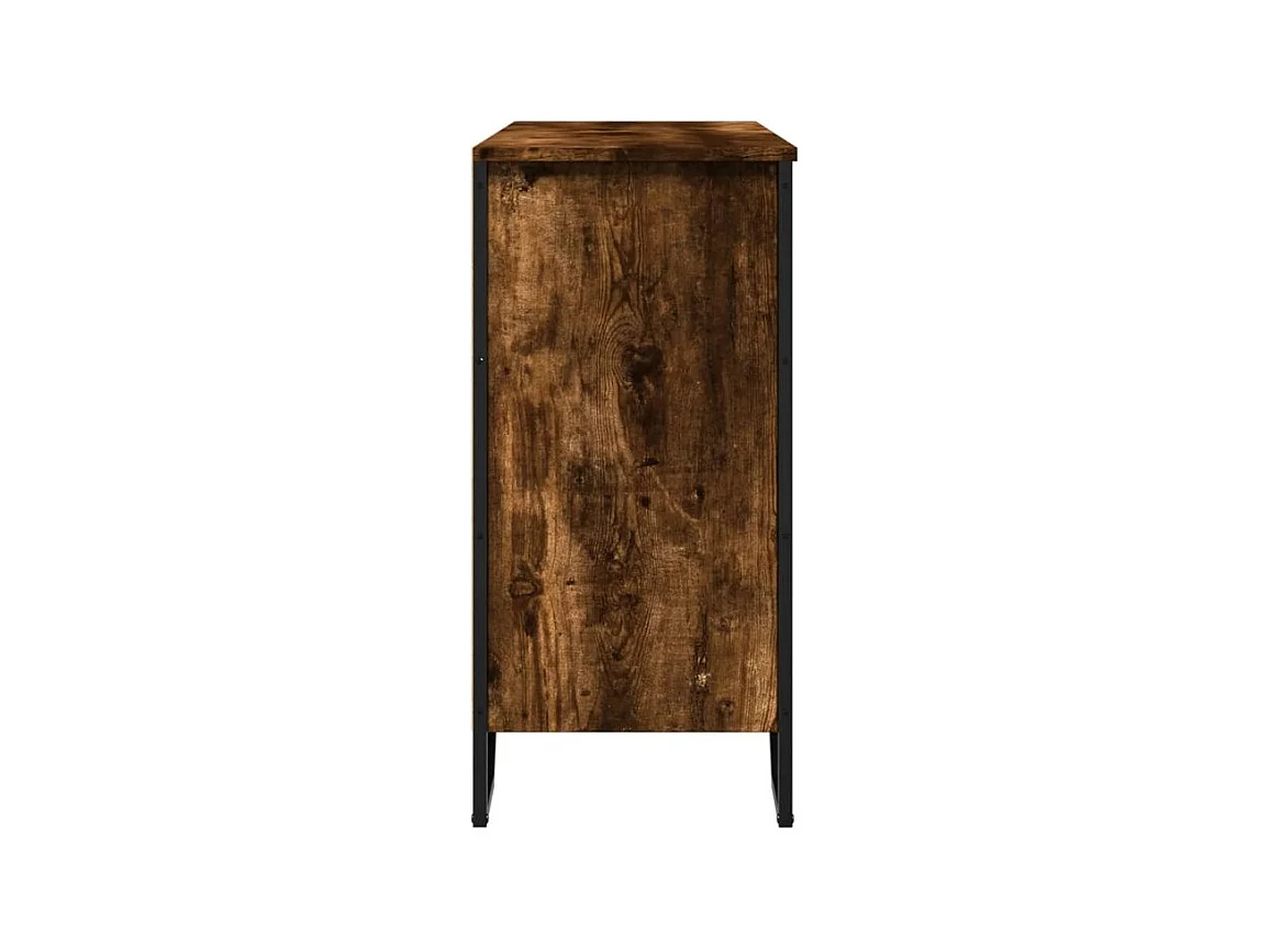 Buffet chêne fumé 91x35,5x74,5 bois d'ingénierie