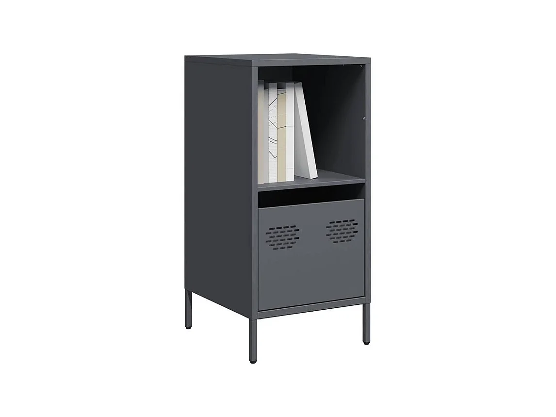 Buffet anthracite 35x39x73,5 acier laminé à froid