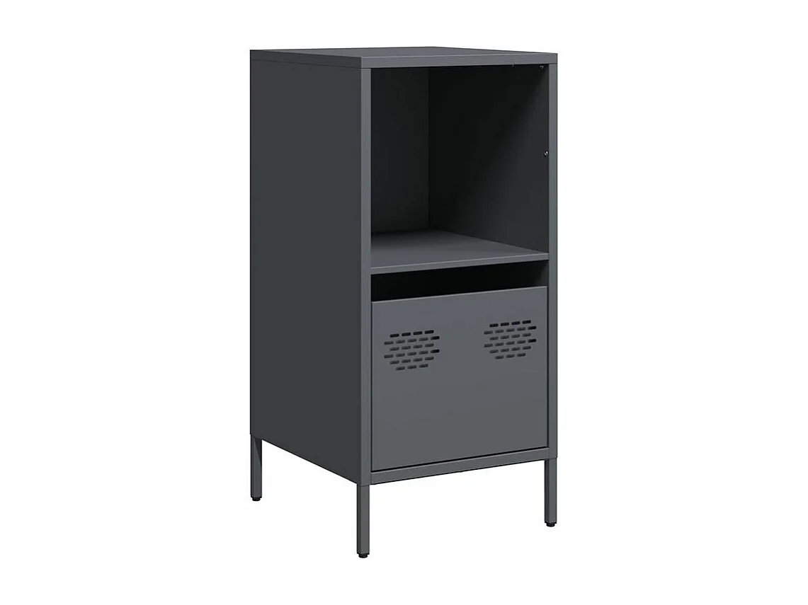 Buffet anthracite 35x39x73,5 acier laminé à froid