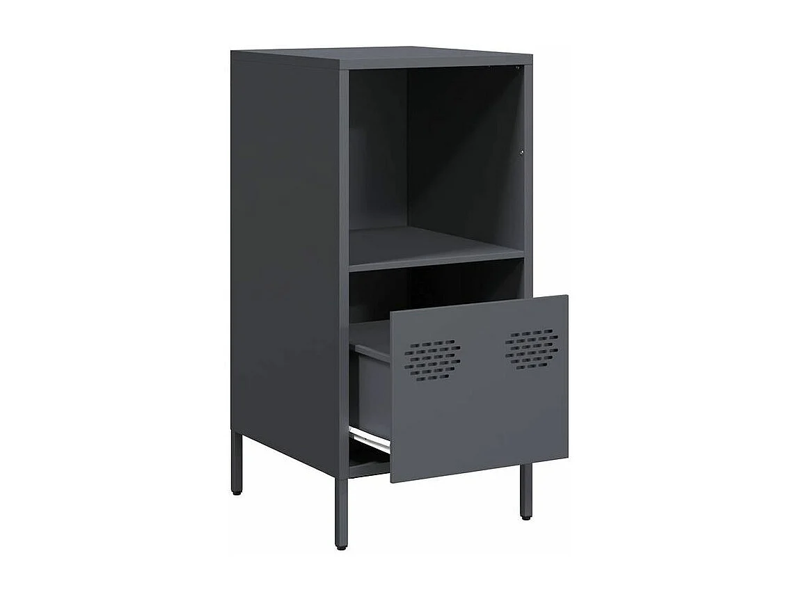 Buffet anthracite 35x39x73,5 acier laminé à froid