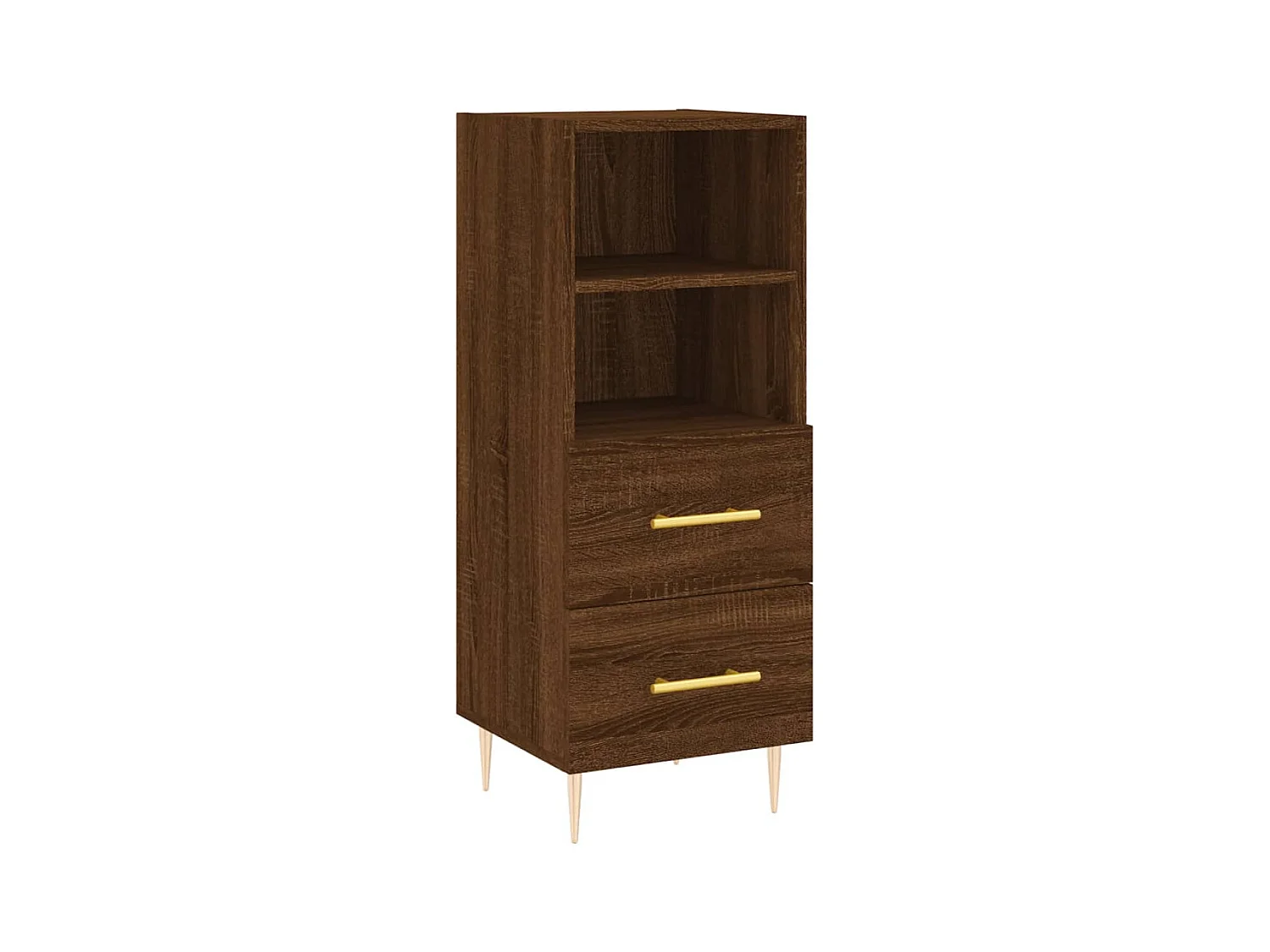 Buffet Chêne marron 34,5x34x90 Bois d'ingénierie