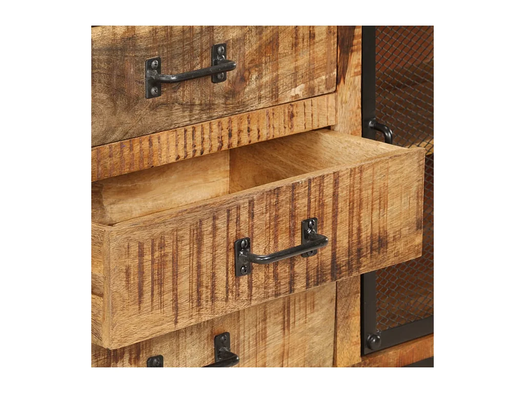 Buffet 100x31x60 Bois de manguier massif brut