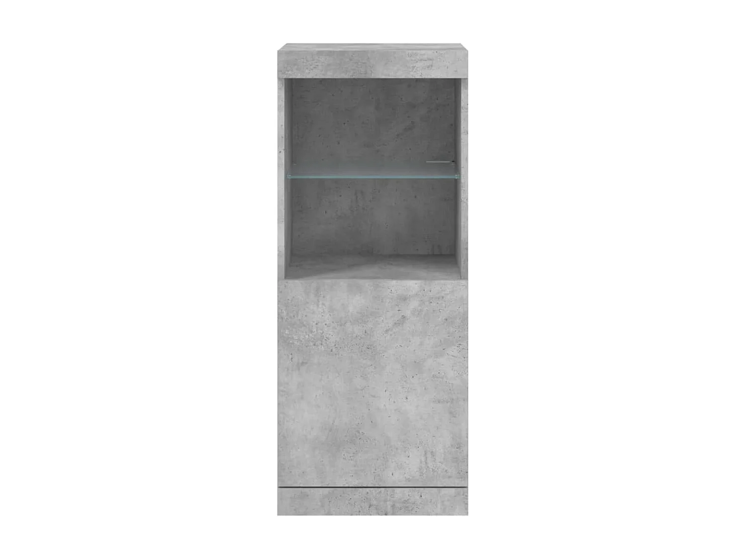 Buffet avec lumières LED gris béton 41x37x100