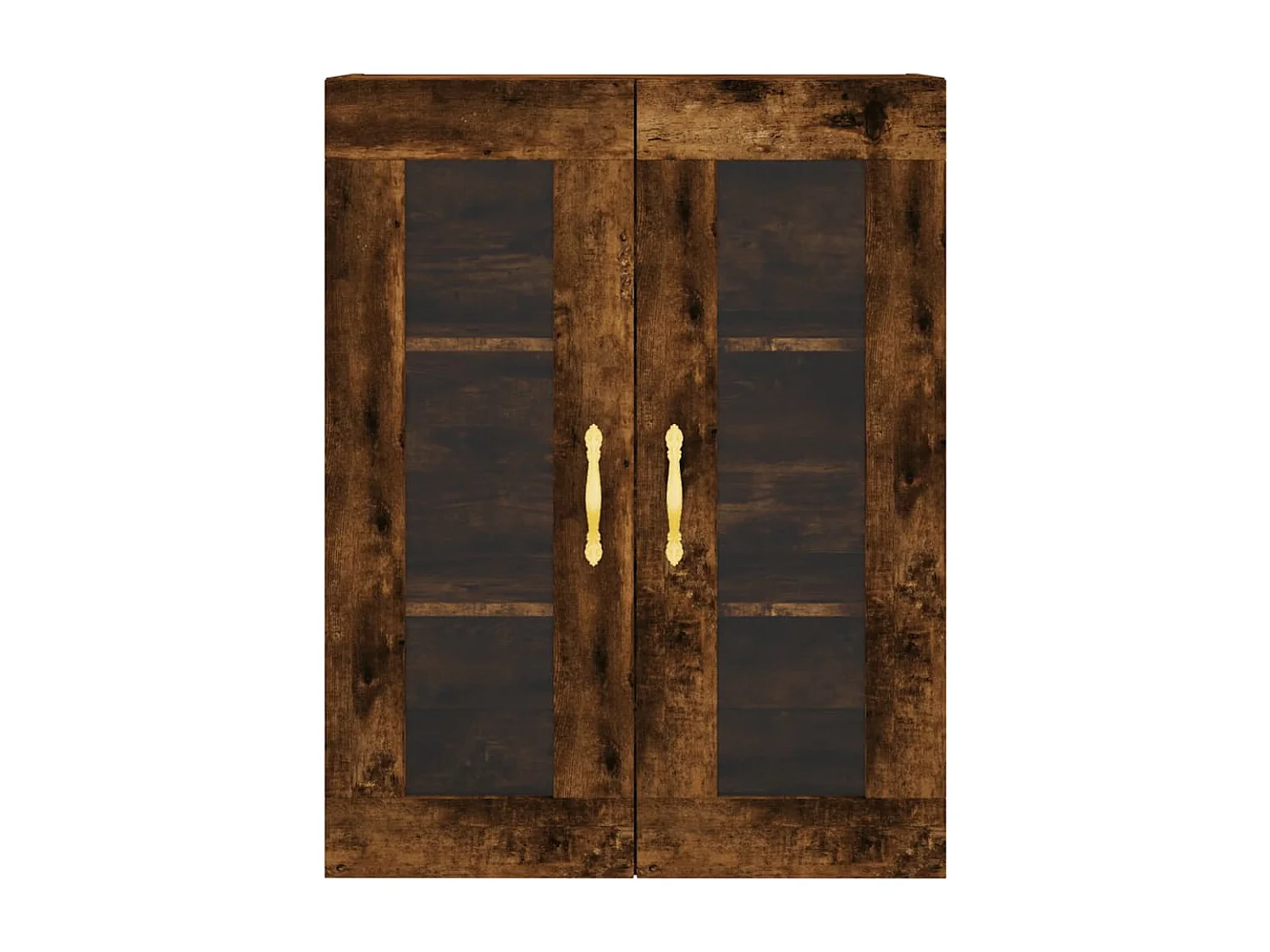 Armoires murales 2 pcs chêne fumé bois d'ingénierie